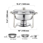 Комплект от 2 бюфетни съда с капаци, клас 5 qt