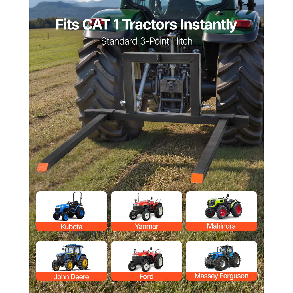 Палетни вилици CAT 1, 127 см, до 680 кг