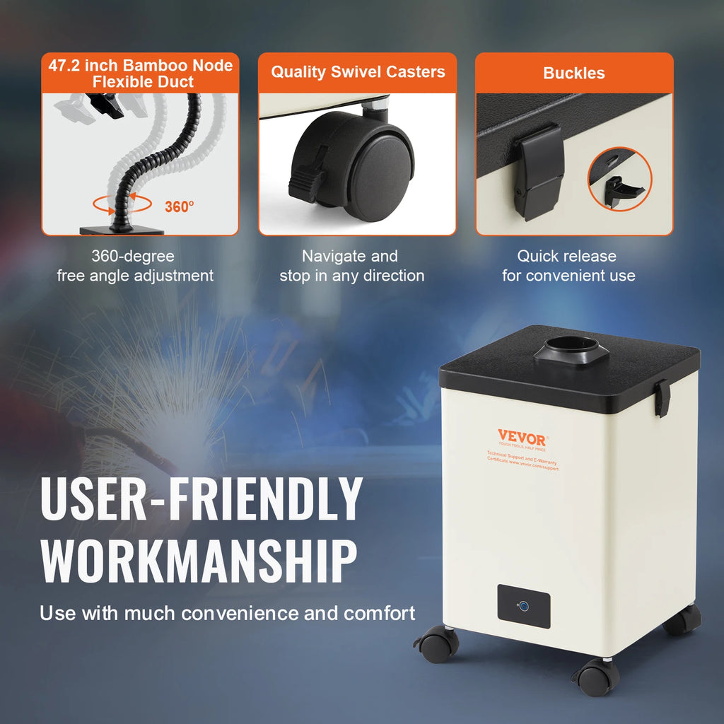 Димоуловител с тристепенна филтрация, 100 или 150 W