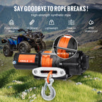 Лебедка ATV/UTV с тяга 2,04 т, 12 V, въже 11,88 м