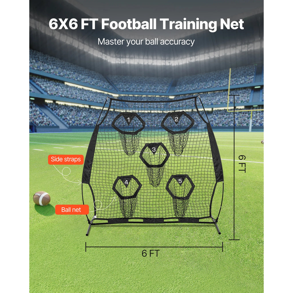 Тренировъчна мрежа с мишени за американски футбол