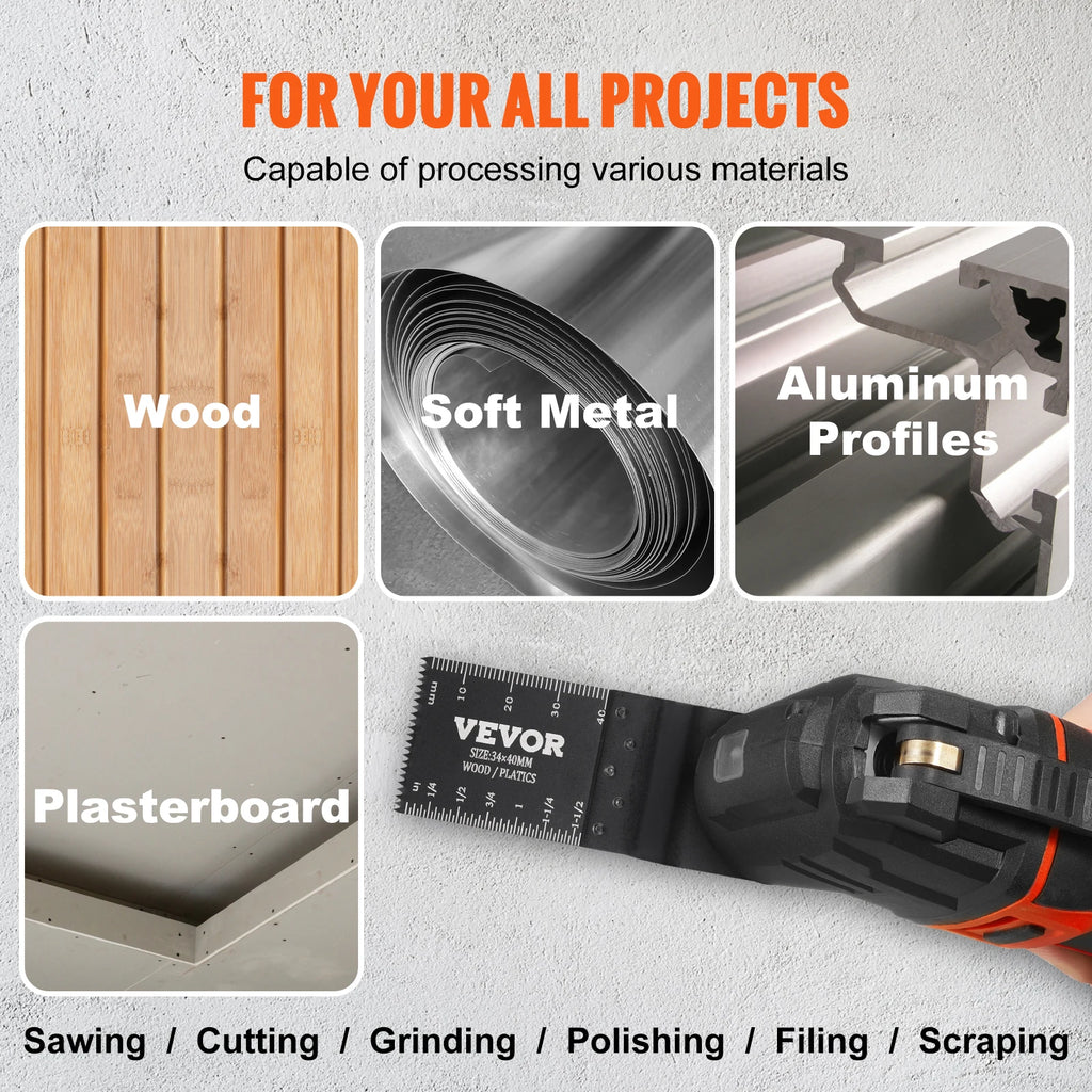 Комплект ножове и стъргалки за мултитул, 30 бр.