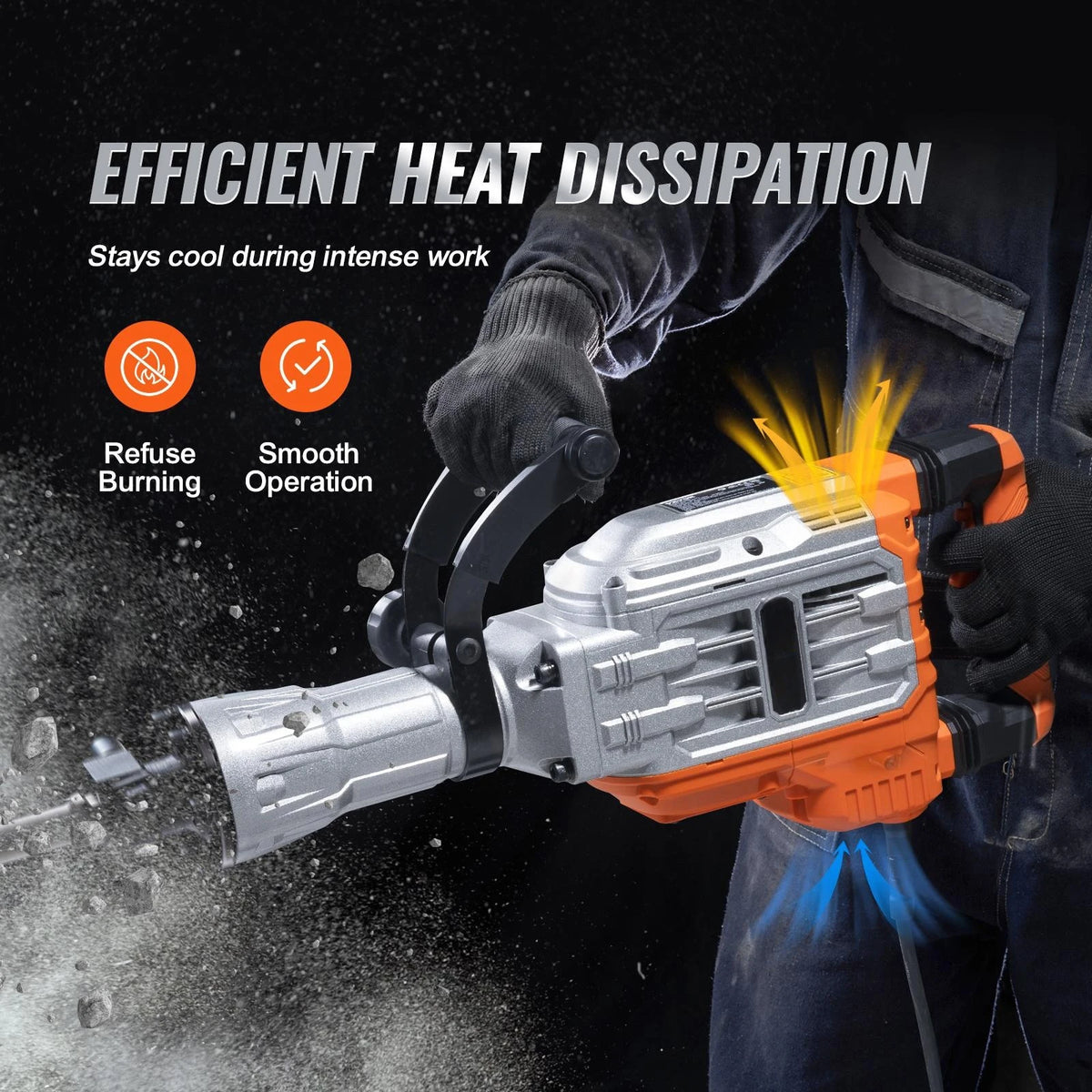 Електрически къртач 2 200 или 3 500 W с длета, 110 V