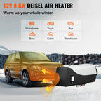 Дизелов въздушен отоплител 8 kW, 12 V с LCD