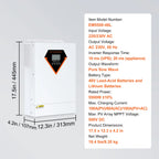 Хибриден соларен инвертор 5500 W, 48 V, 230 V AC