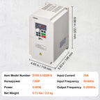 Честотен регулатор за електродвигател, 3–5,5 kW