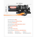 Лебедка за ATV 12 V, тягово усилие 1,13 или 1,58 т