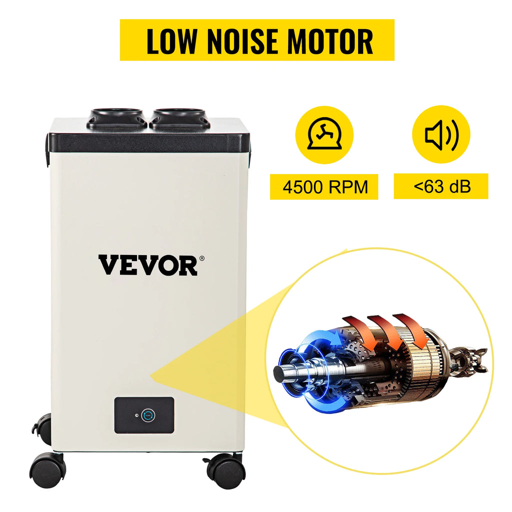 Аспиратор за дим с тристепенна филтрация, 80 или 150 W