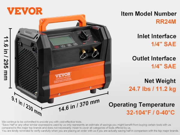 Двуцилиндрова машина за извличане на хладилен агент