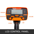 Металотърсач с LCD, слушалки и регулируема дръжка