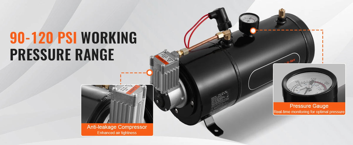 Автомобилен компресор 12 V с резервоар 3 л