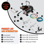 Комплект аерографи TC-802 с компресор 120 W
