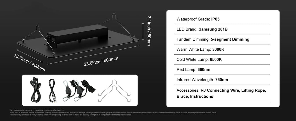 LED осветление за растения, 150, 200 или 300 W