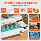 Лентова машина за запечатване с газоподаване, 600 W