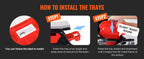 Нисък сервизен стол с колела и поставки, до 136 кг