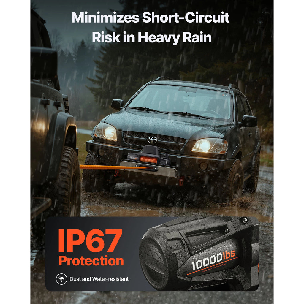 Лебедка 12 V, тягово усилие 4,53, 5,44 или 6,12 т