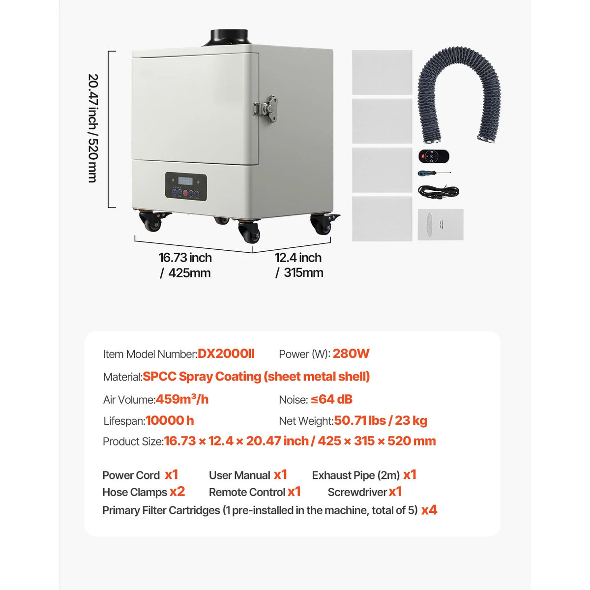 Димоуловител за запояване XF180, DX2000 или DX2000II