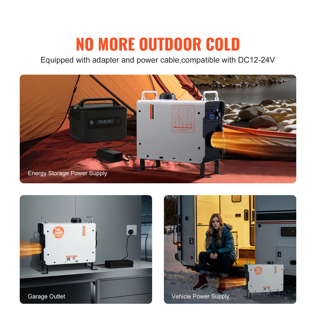 Дизелов отоплител 2 kW с управление, 12–24 V