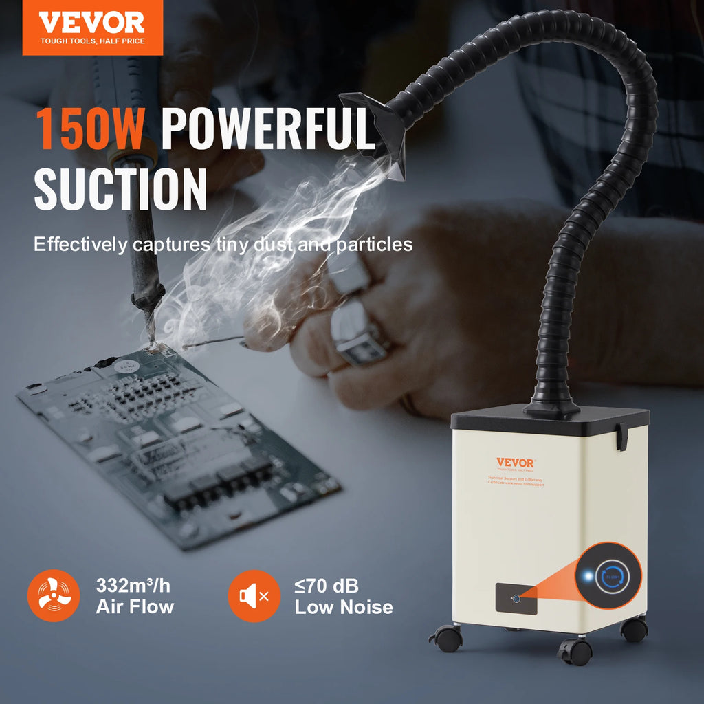 Димоуловител с тристепенна филтрация, 100 или 150 W
