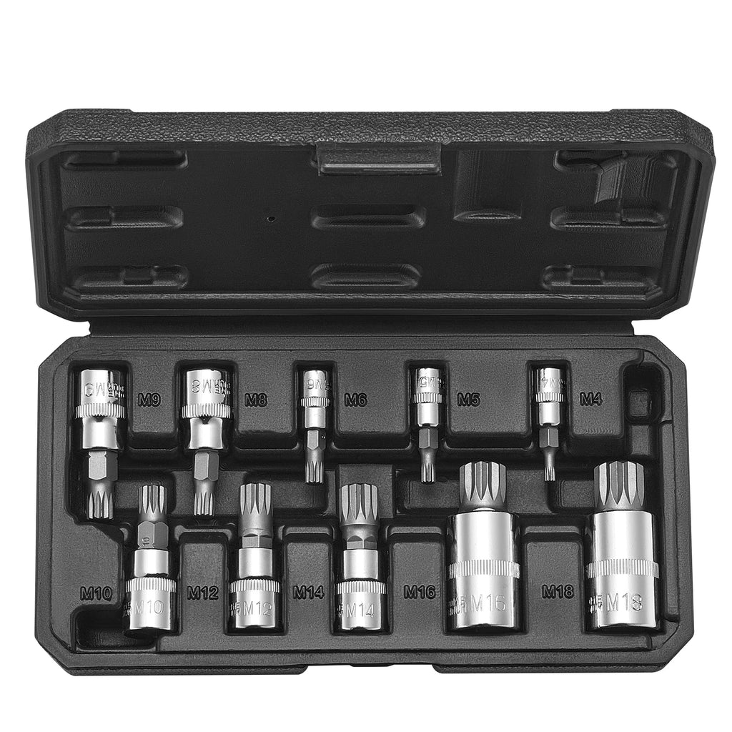 Комплект XZN вложки M4–M18, 10 части