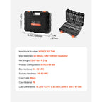Комплект вложки и битове HEX/TORX, 107 части