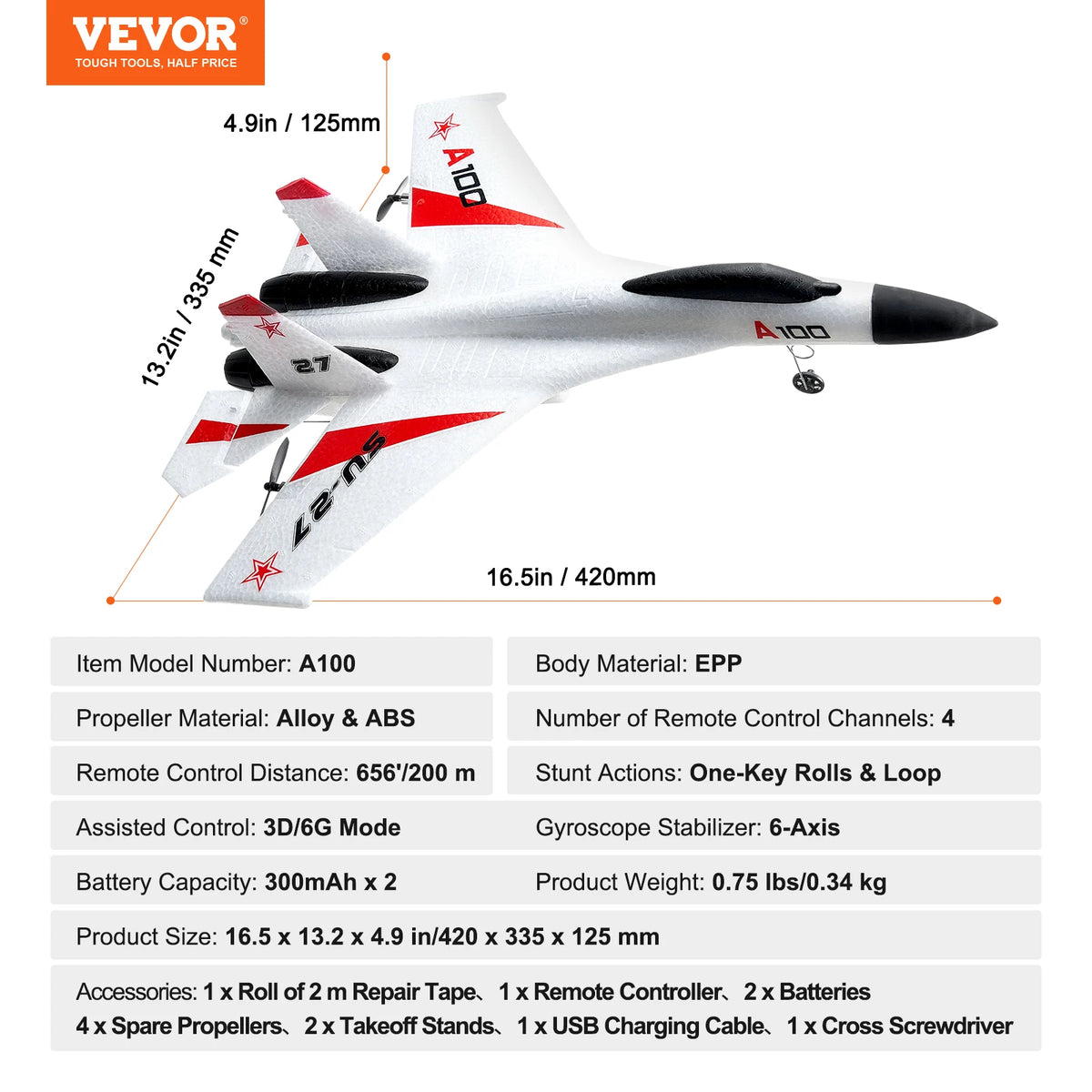 Радиоуправляем самолет SU27 A100, 2,4 GHz