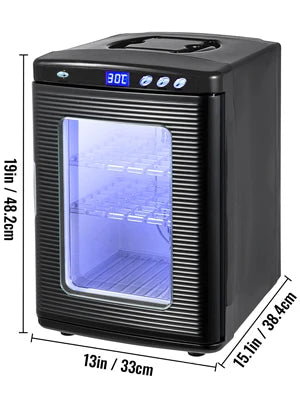 Инкубатор за влечуги 25 л, 5–60 °C, 110 V/12 V