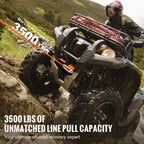 Електрическа лебедка 12 V за ATV, тягово усилие около 1,58 т