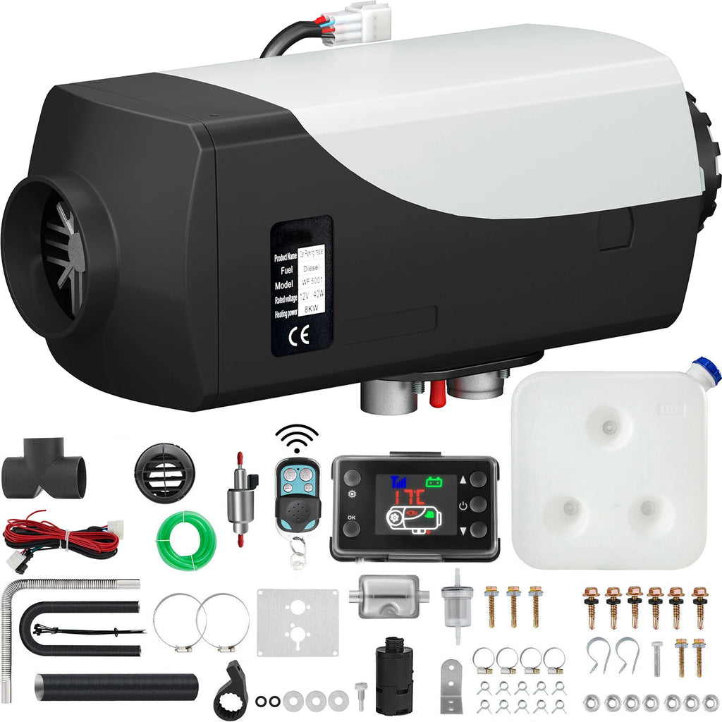 Дизелов въздушен отоплител 8 kW, 12 V с LCD