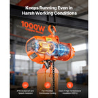 Електрически верижен телфер, 500 или около 998 кг