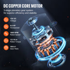 Електрическа лебедка с тяга 6,12 т, 12 V, въже 24,38 м