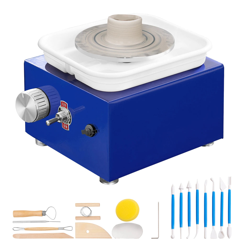 Мини грънчарско колело, 30 W, 0–300 об./мин