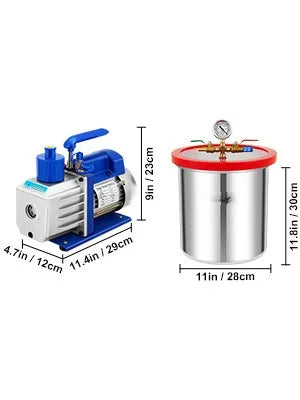 Вакуумна камера с помпа RS-2, 220 V / 50 Hz