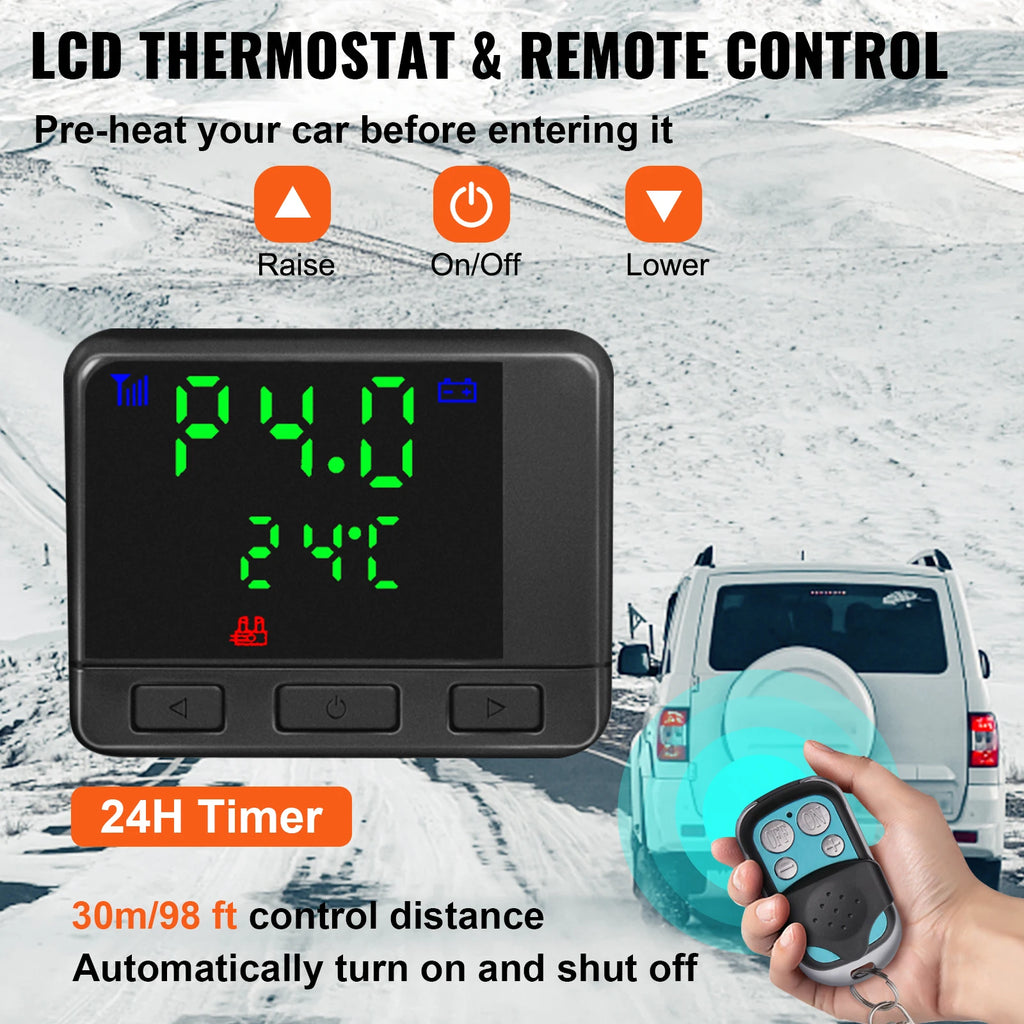 Дизелов отоплител 12 V, клас 8 kW, с LCD управление