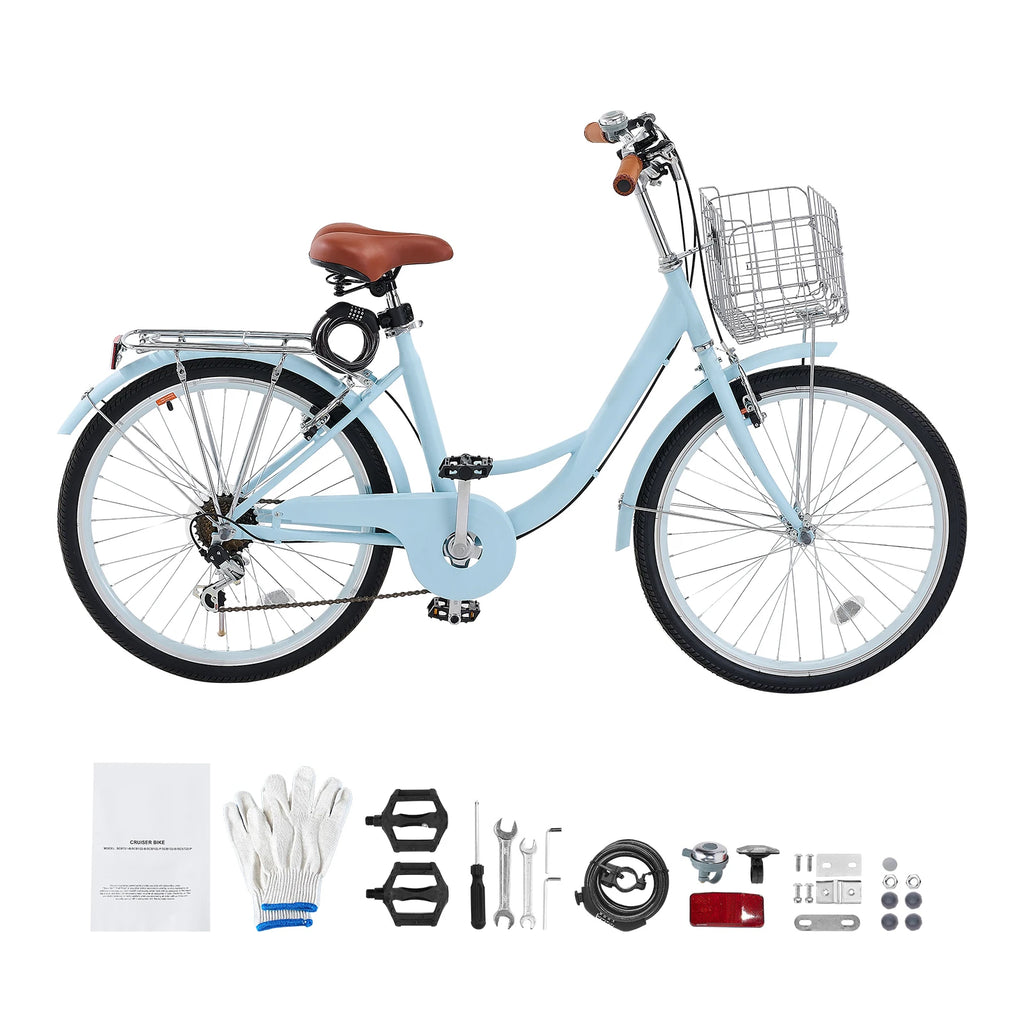 Градски велосипед Cruiser, 24″ или 26″, 7 скорости