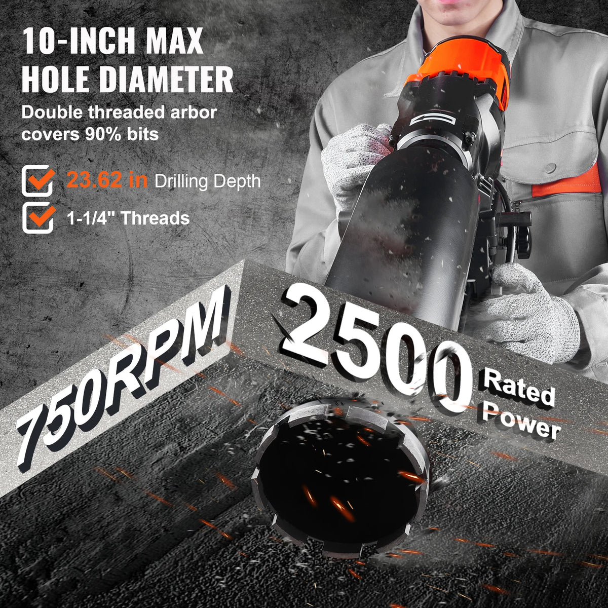 Машина за мокро диамантено пробиване 2500 W