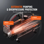 Автомобилен компресор 12 V с резервоар 3 л