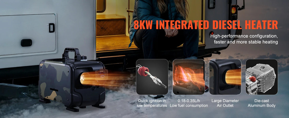 Дизелов отоплител 12/24 V с Bluetooth и CO сигнализация