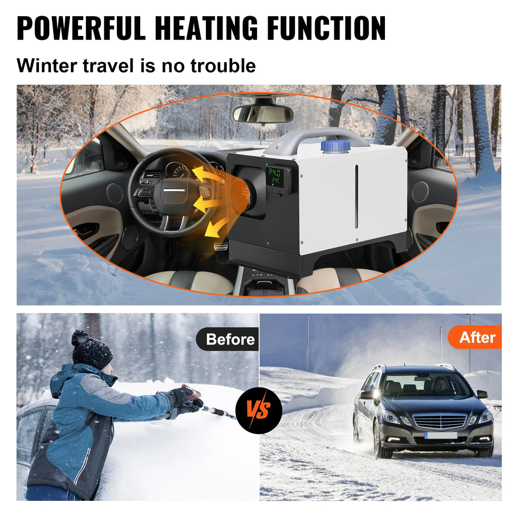 Дизелов отоплител 12 V, клас 8 kW, с LCD управление