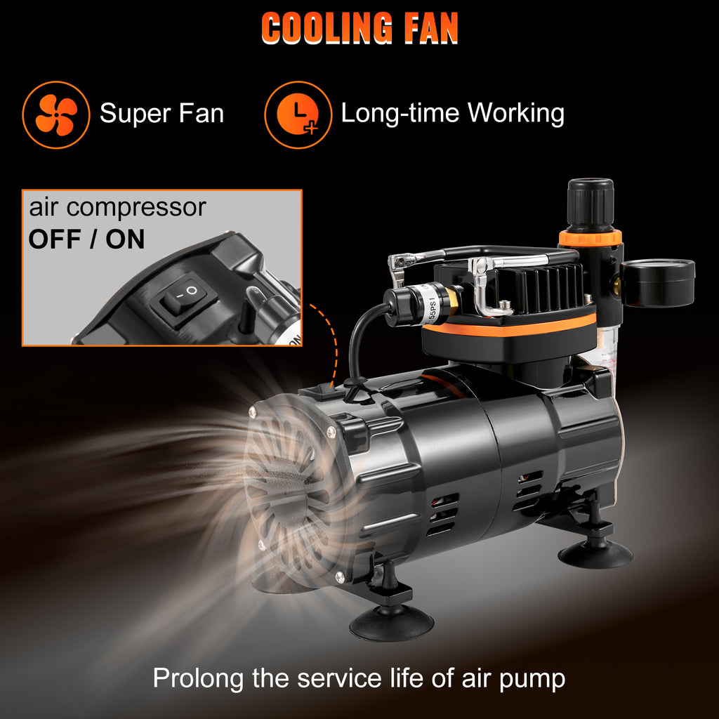 Комплект аерографи TC-802 с компресор 120 W