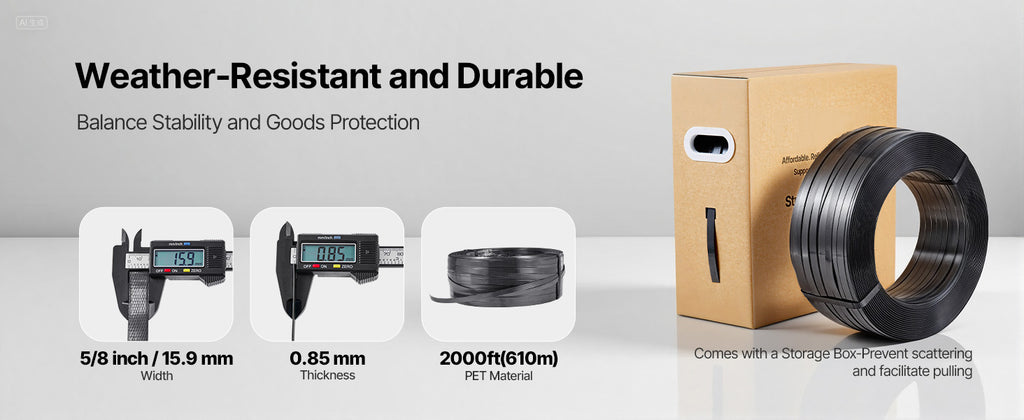 Комплект за чембероване с PET лента 610 м
