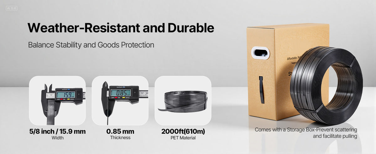 Комплект за чембероване с PET лента 610 м