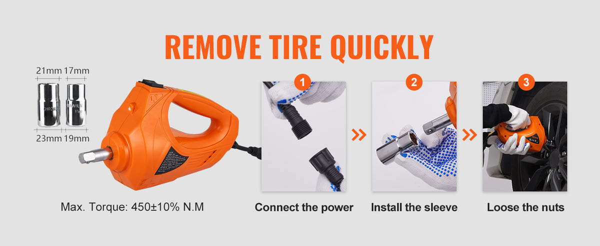 Електрически ножичен крик 3 т с гайковерт, 12 V