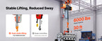 Трифазен верижен телфер 380–415 V с дистанционно