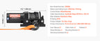 Лебедка за ATV 12 V, тягово усилие 1,13 или 1,58 т