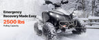 Лебедка за ATV 12 V, тягово усилие 1,13 или 1,58 т