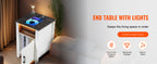 Нощна масичка SS-2402-BW с рафтове и USB портове
