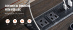 Нощна масичка SS-2402-BW с рафтове и USB портове