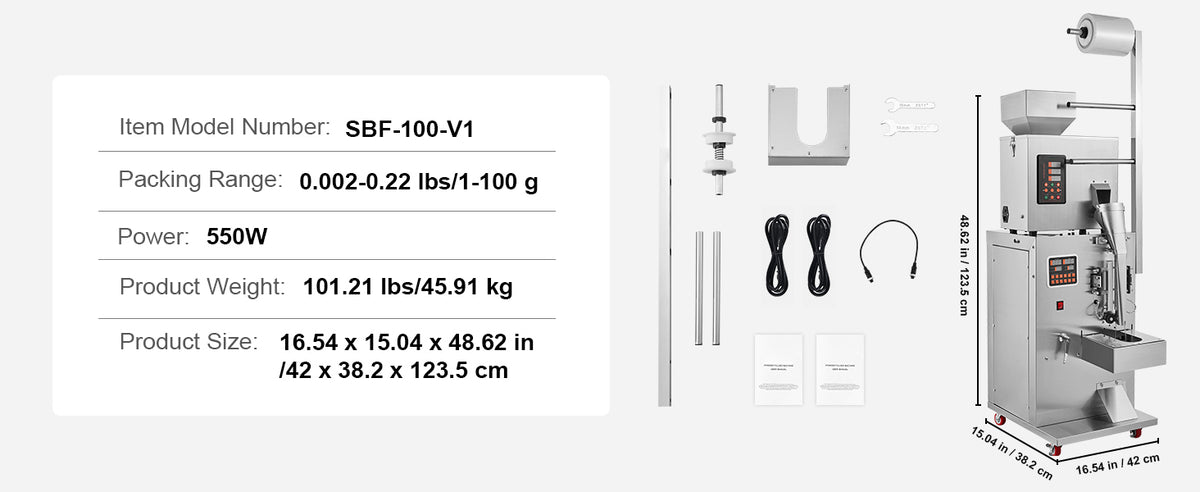 Автоматичен тегловен дозатор SBF-100, 1–100 г