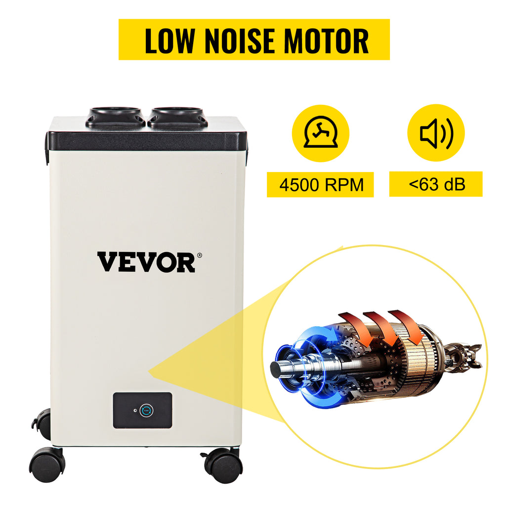 Аспиратор за дим с тристепенна филтрация, 80 или 150 W